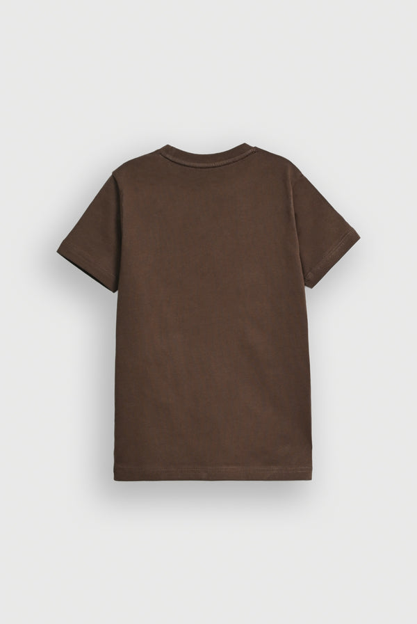 Boys Dark Brown T-SHIRT Reality