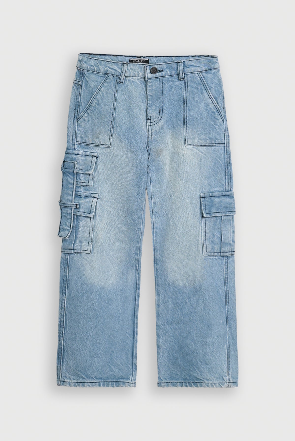 LOOSE FIT ICE BLUE DENIM