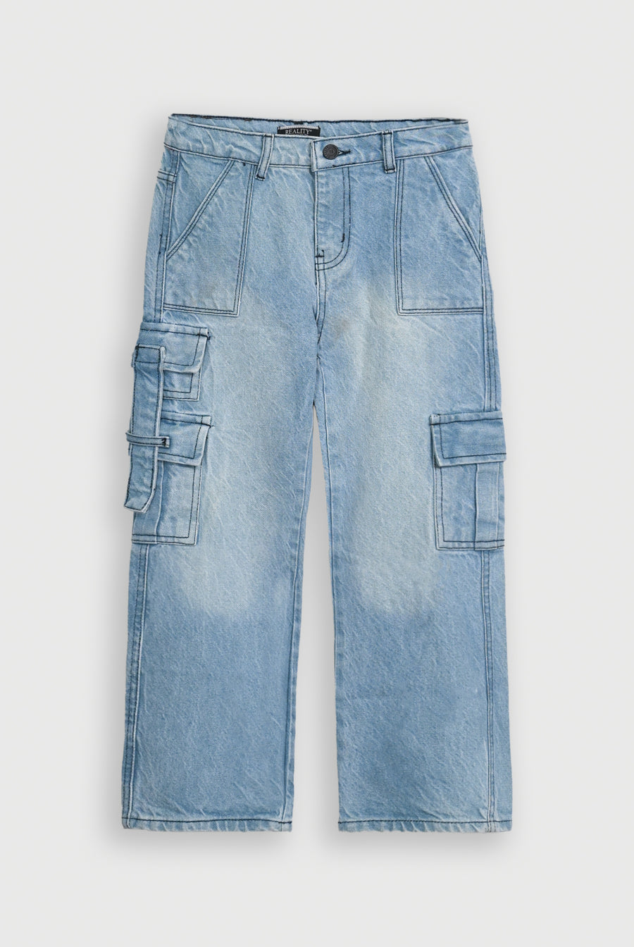 LOOSE FIT ICE BLUE DENIM