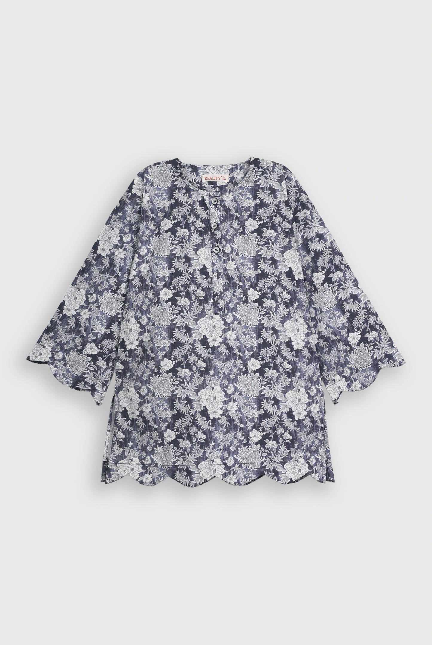 BLACK FLORAL GRAY CO-ORD SET