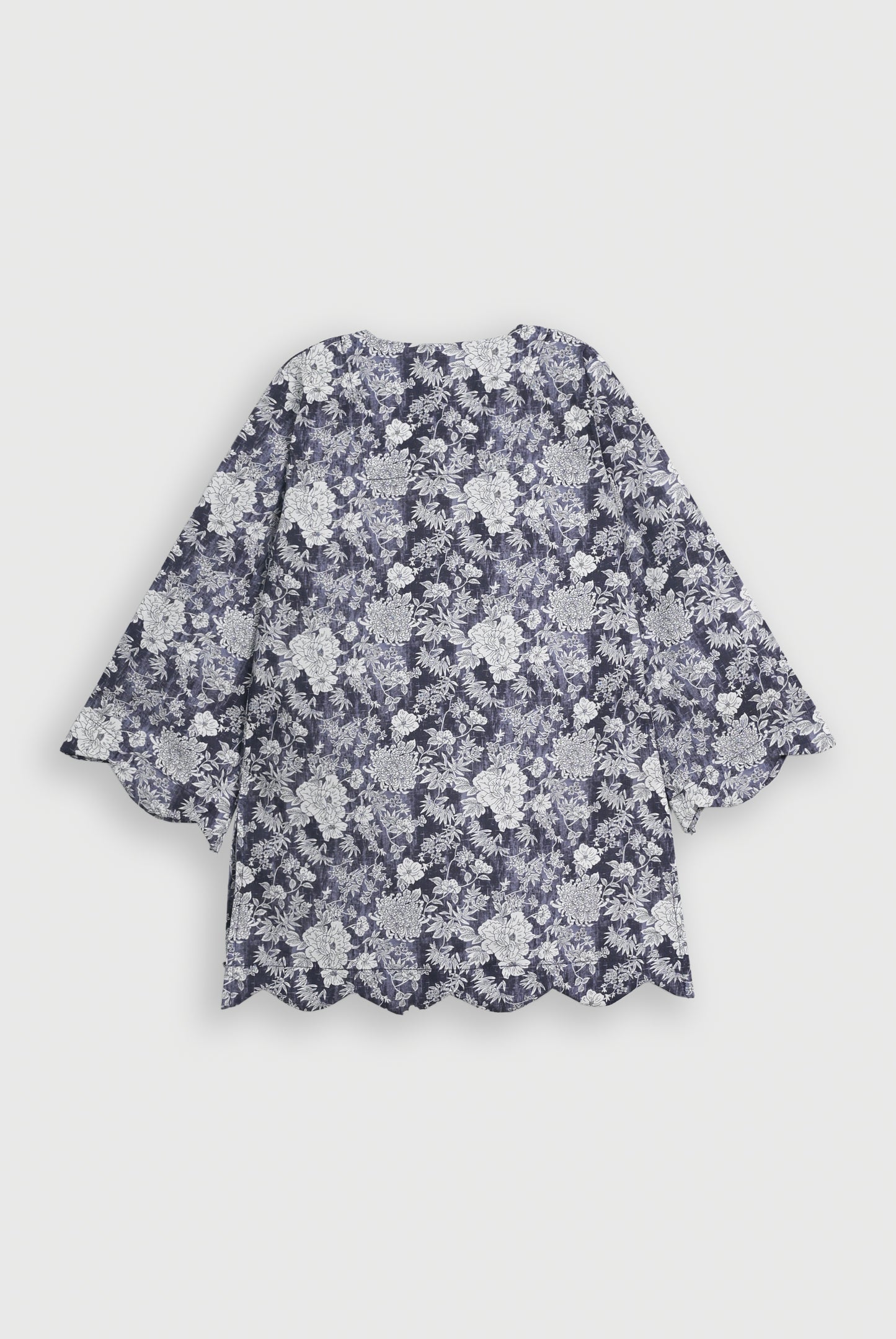 BLACK FLORAL GRAY CO-ORD SET