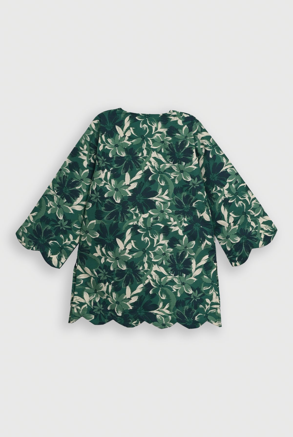 BLACK FLORAL GREEN CO-ORD SET