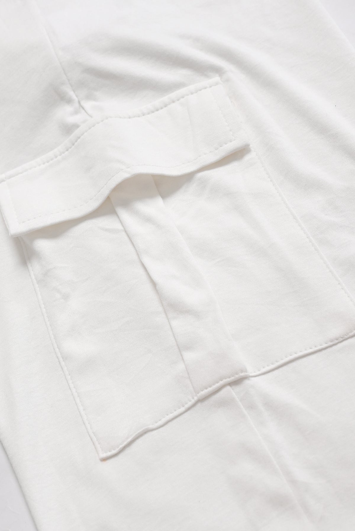 SIX POCKET white TROUSER