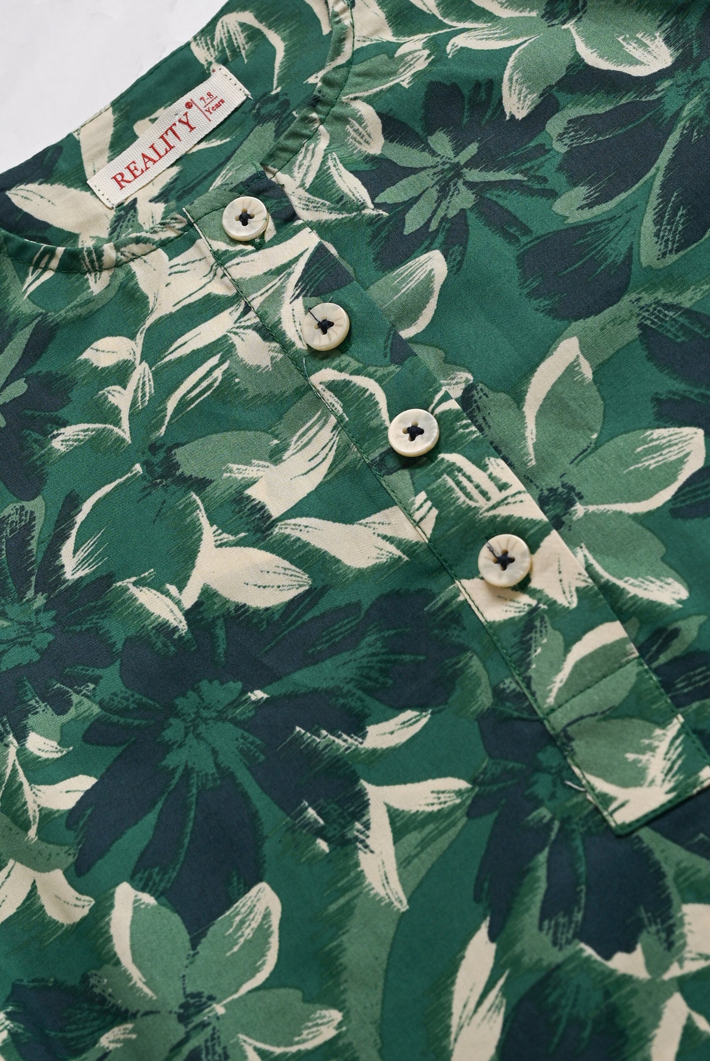 BLACK FLORAL GREEN CO-ORD SET