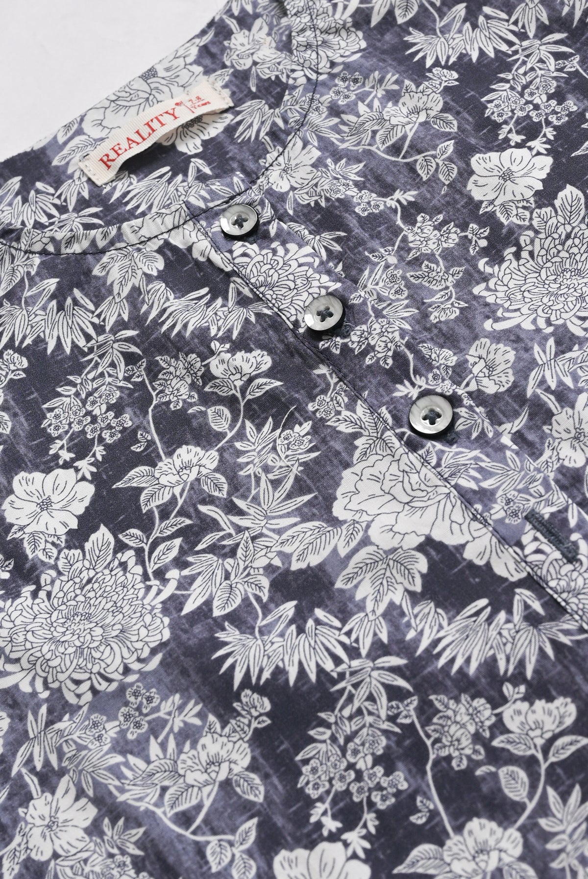 BLACK FLORAL GRAY CO-ORD SET