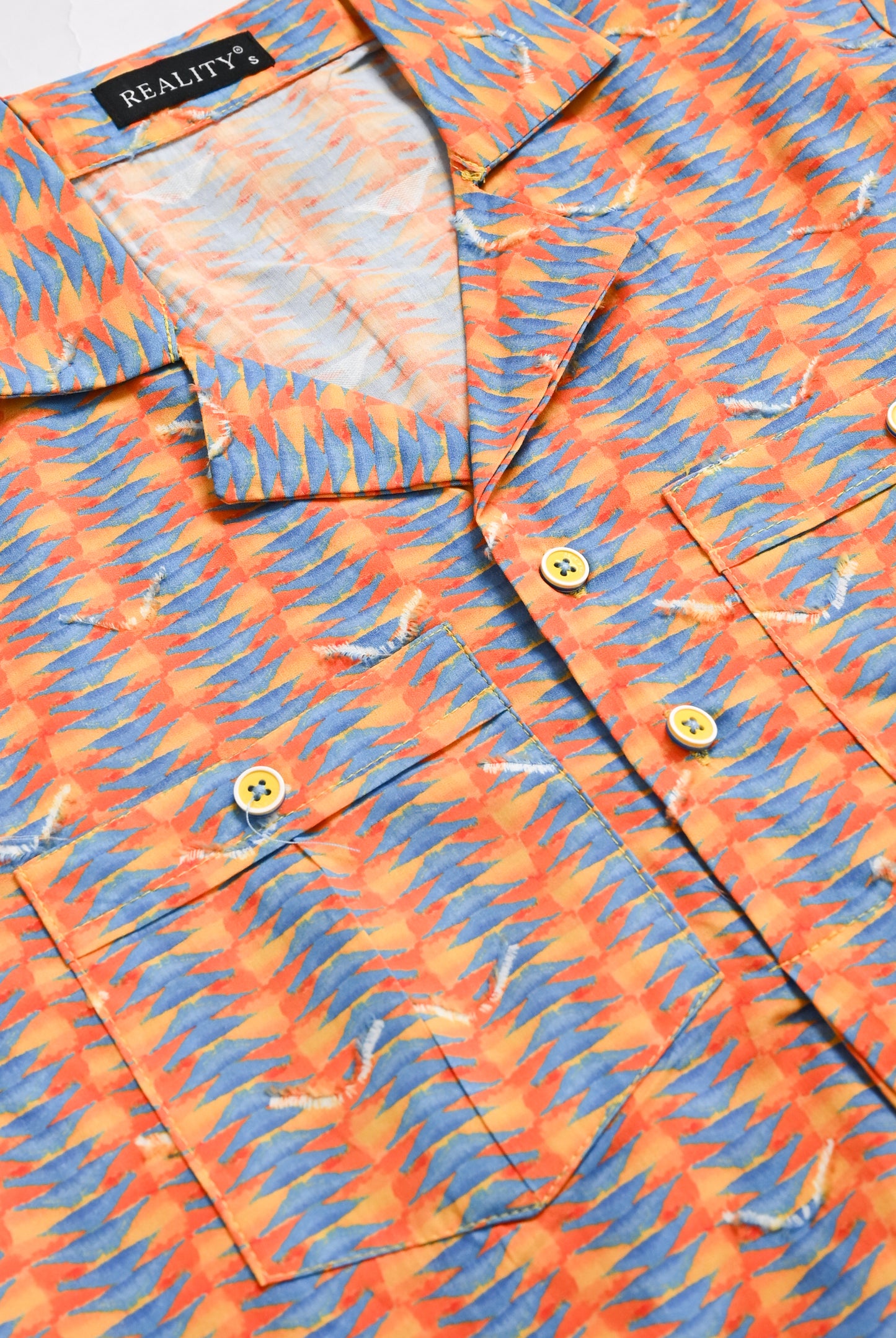 PRINTED ORANGE CO-ORD SET