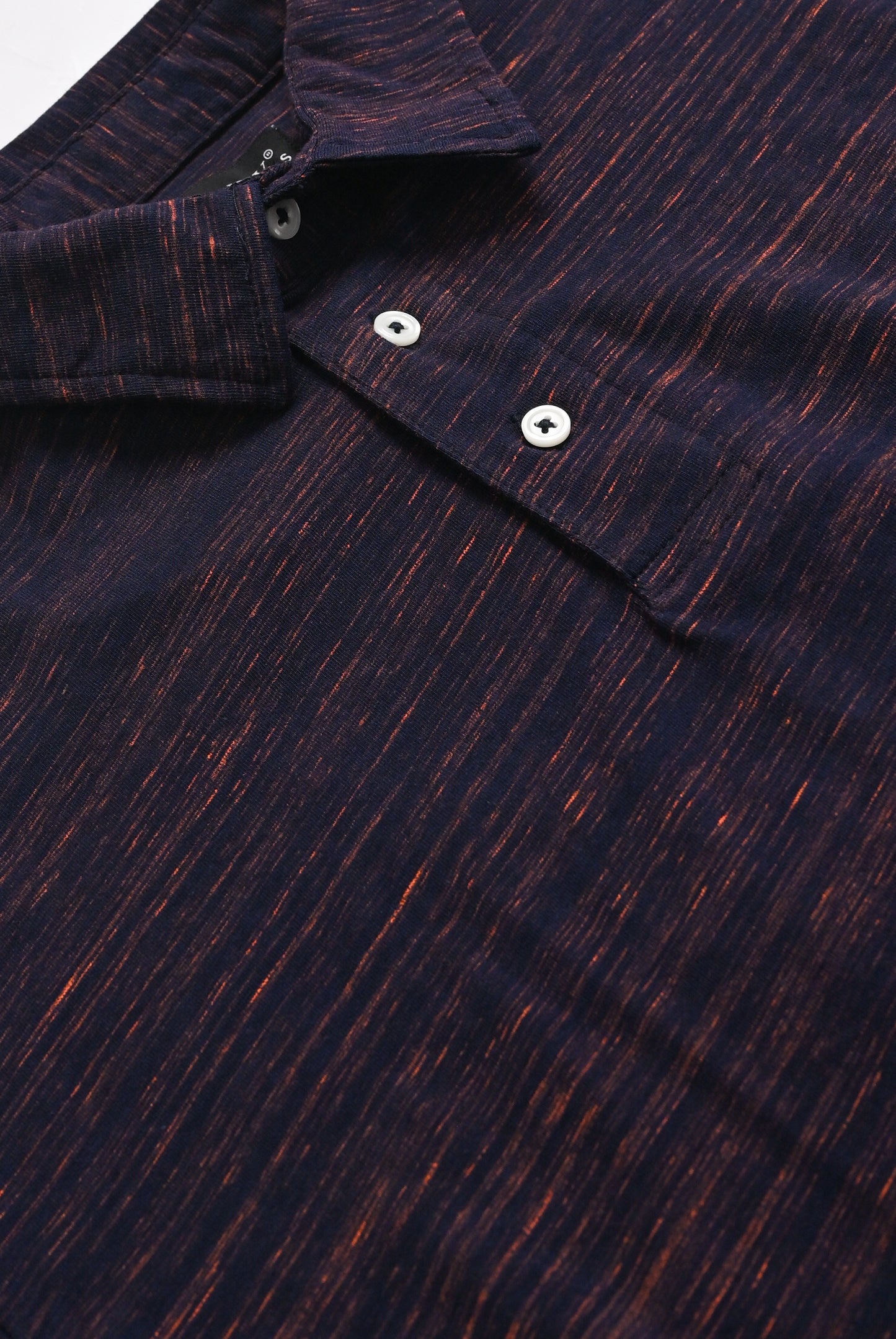 TEXTURED navy POLO