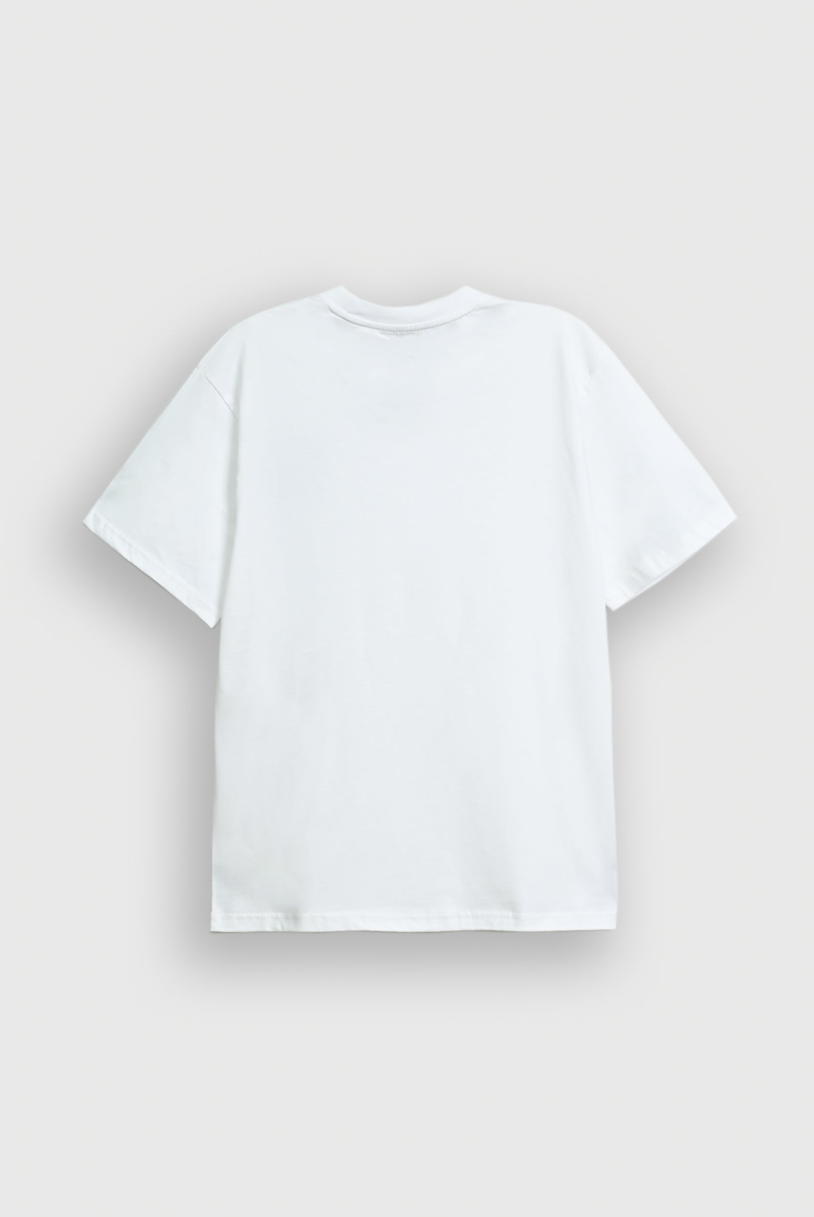 MEN WHITE DOWN SHOULDER T-SHIRT Reality