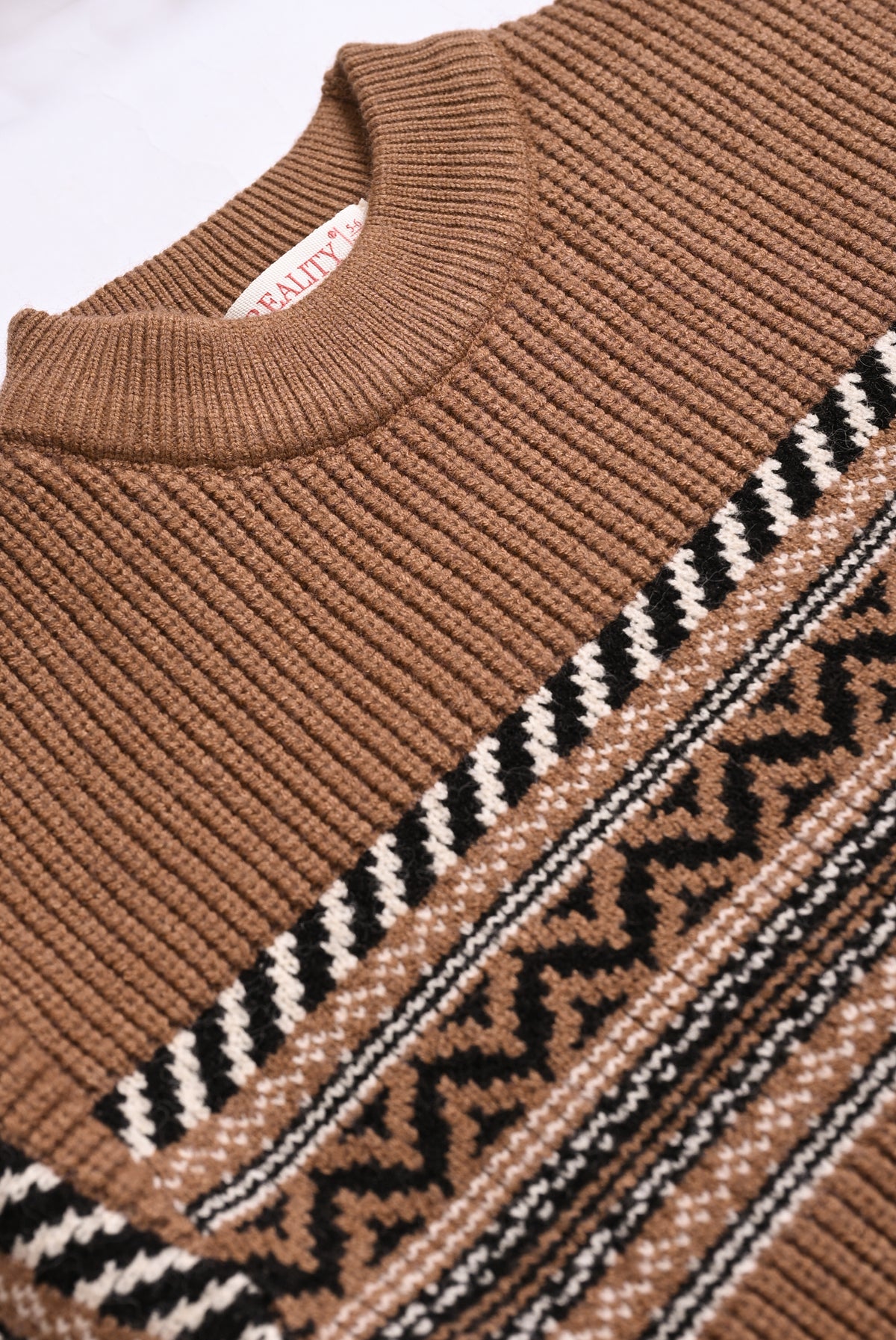 LIGHT BROWN SWEATER Reality