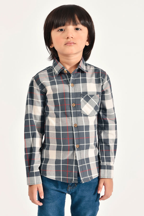 Checked Casual Flannel Shirt