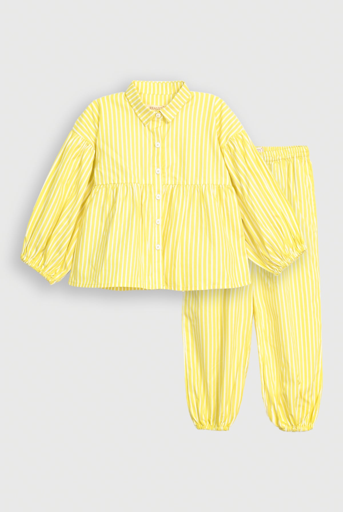 girls 2 piece yellow suit Reality