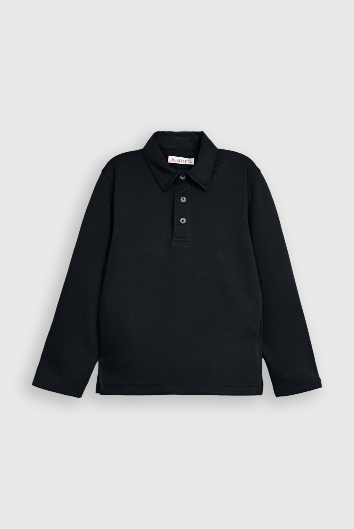 SOLID INTERLOCK black POLO