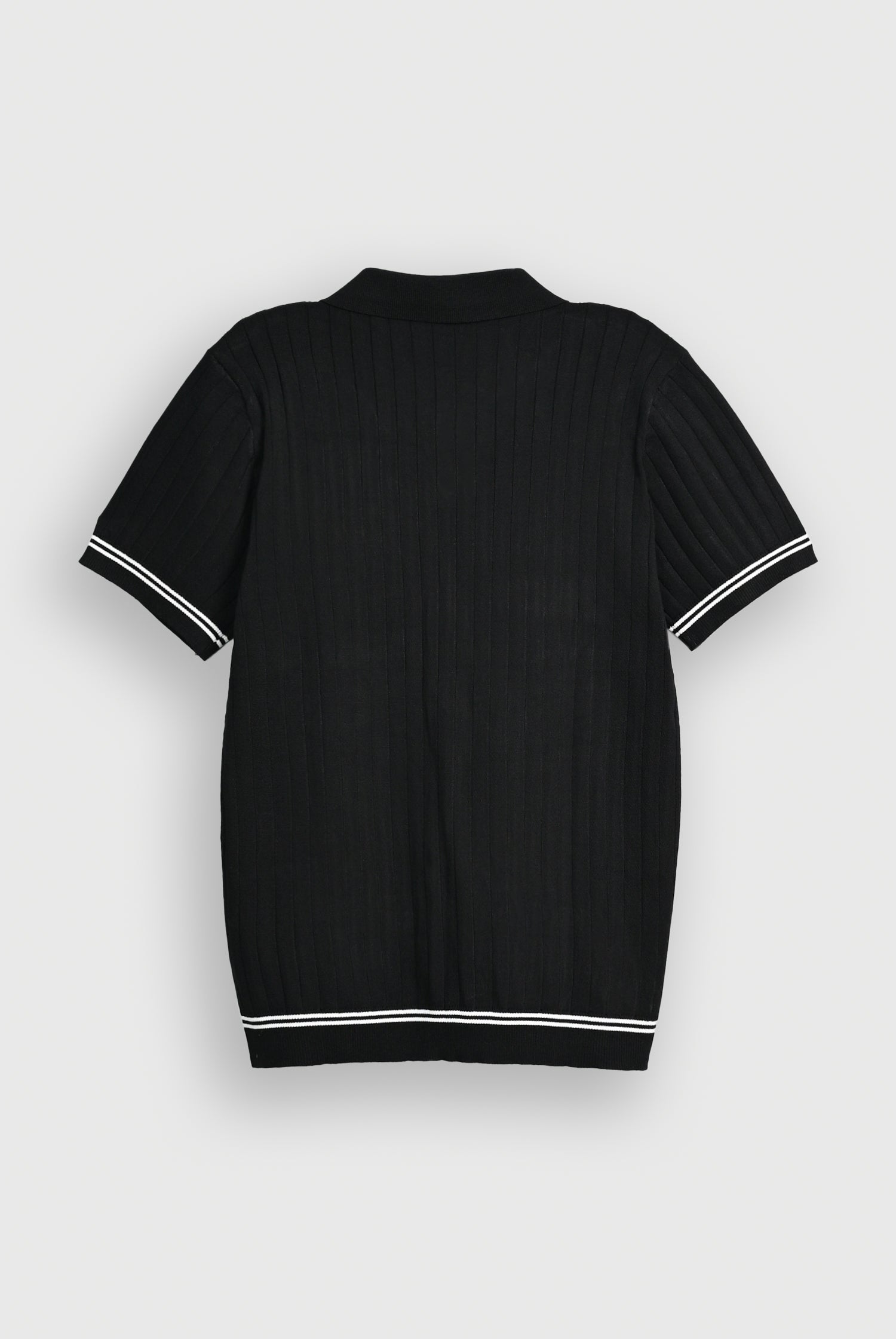 PREMIUM KNITTED BLACK POLO Reality