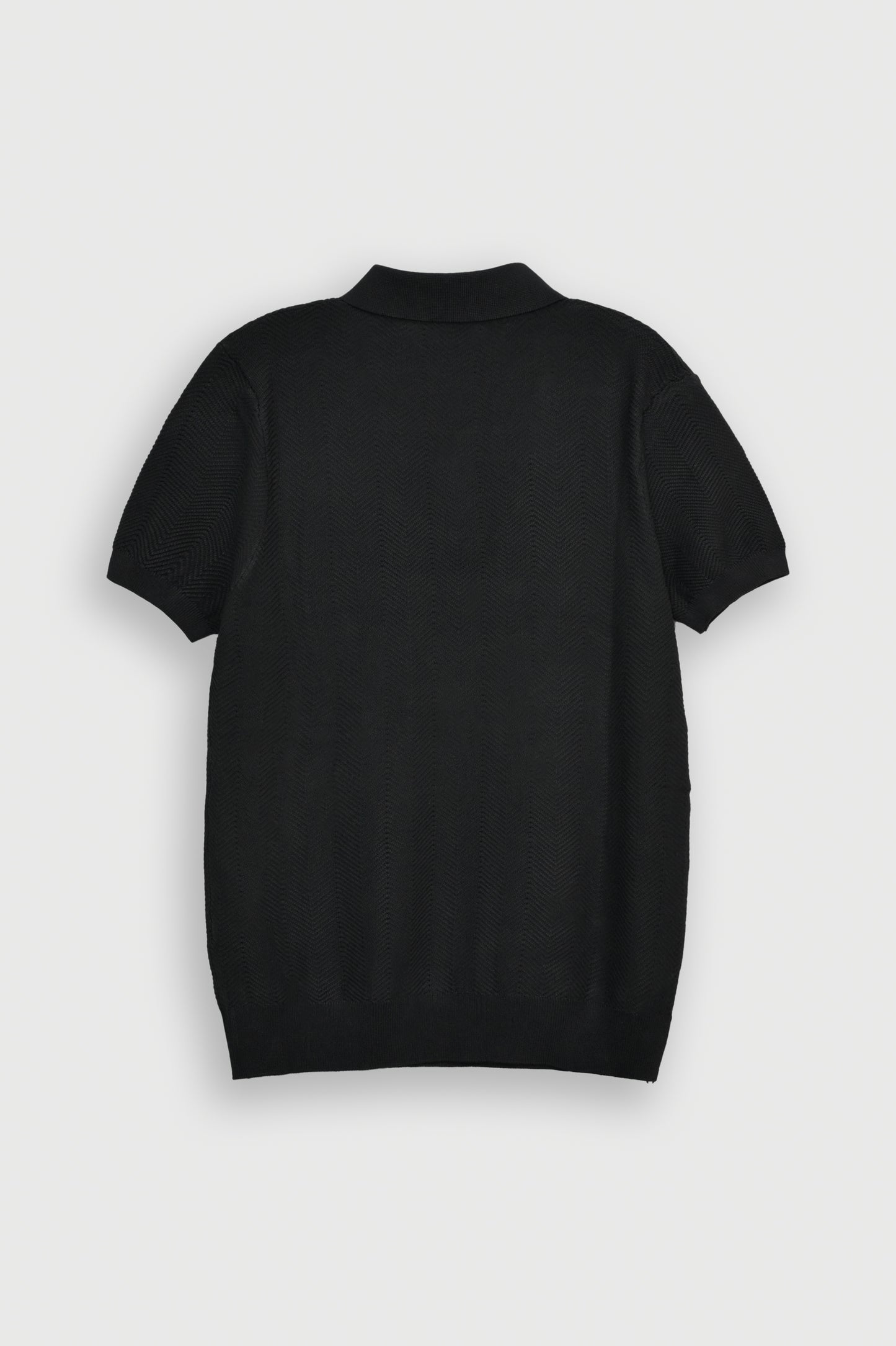 PREMIUM KNITTED BLACK POLO Reality