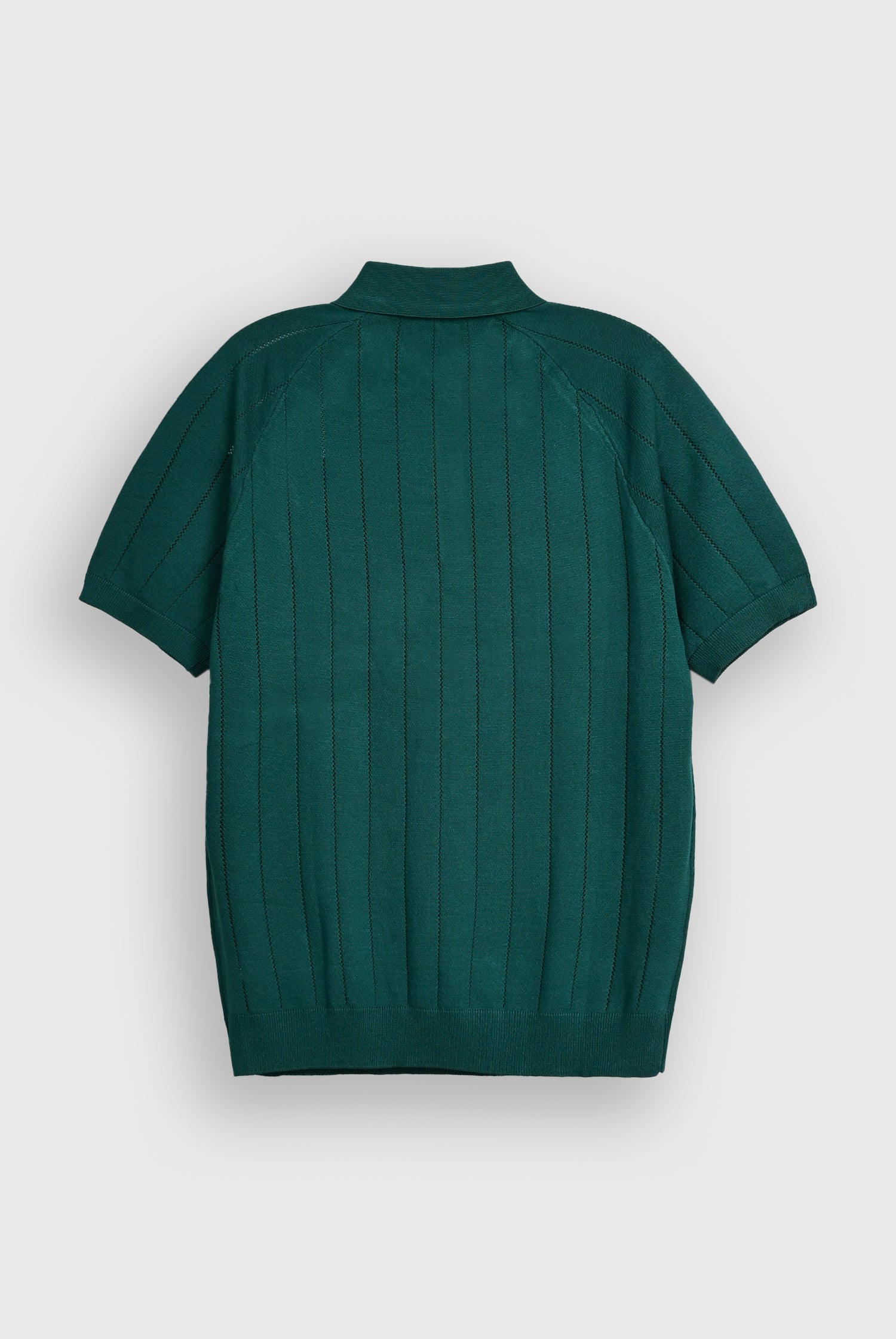 IMPORTED KNITTED BOTTLE GREEN POLO Reality