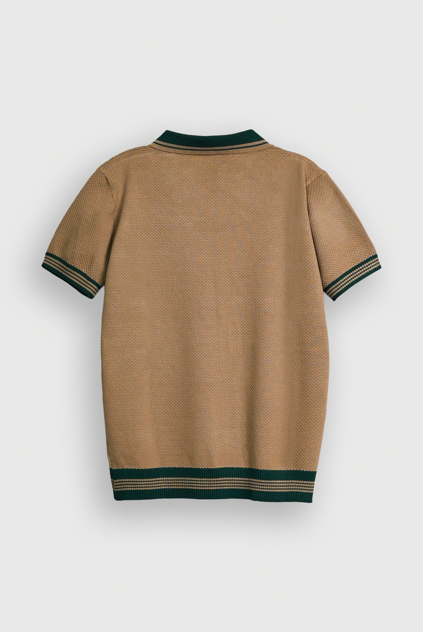 PREMIUM KNITTED KHAKI POLO Reality