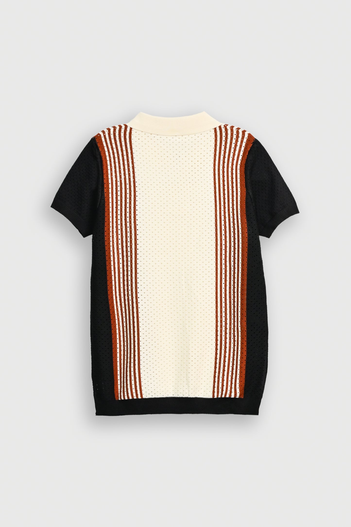 IMPORTED KNITTED BLACK POLO Reality