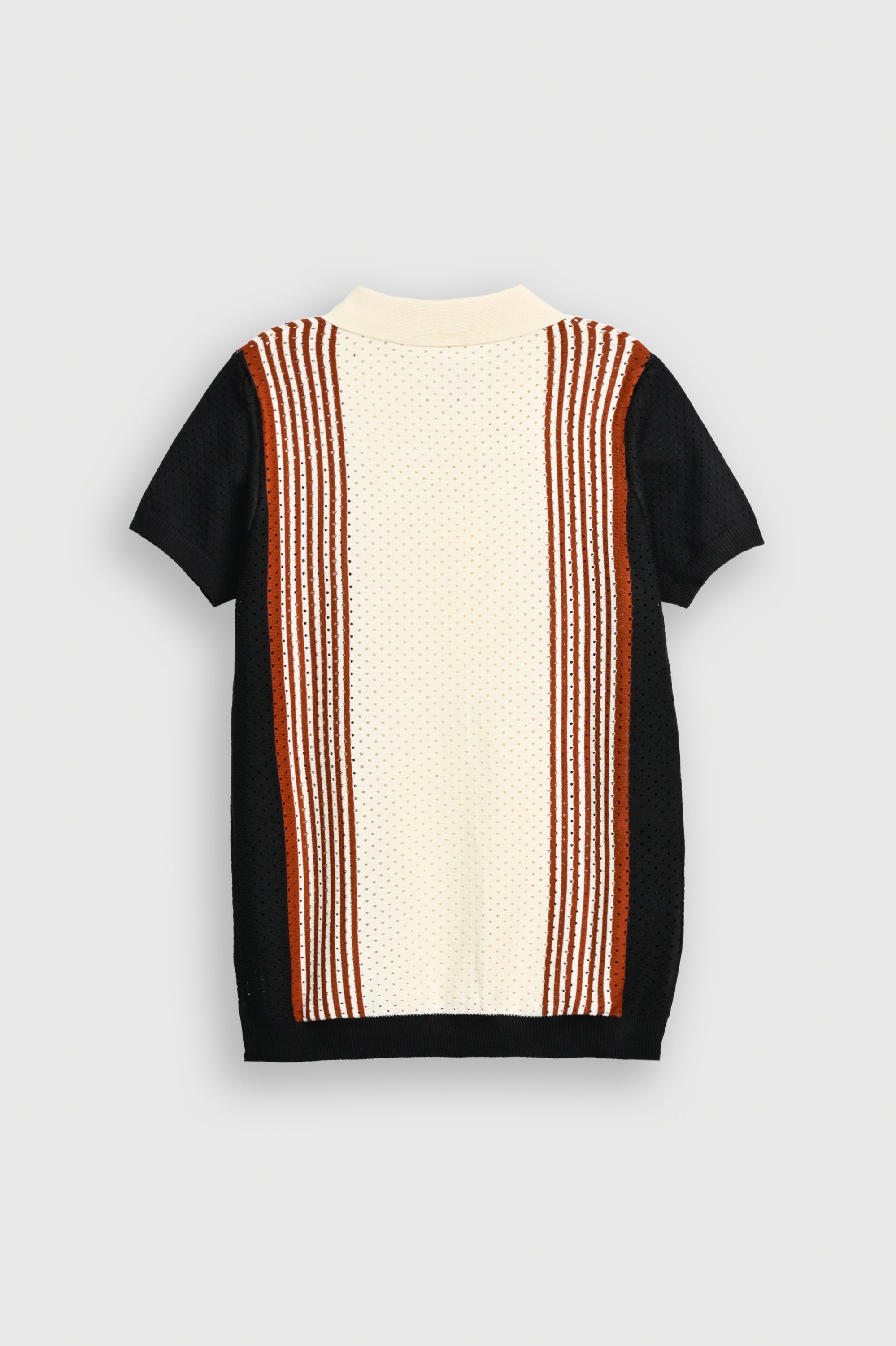 IMPORTED KNITTED BLACK POLO Reality