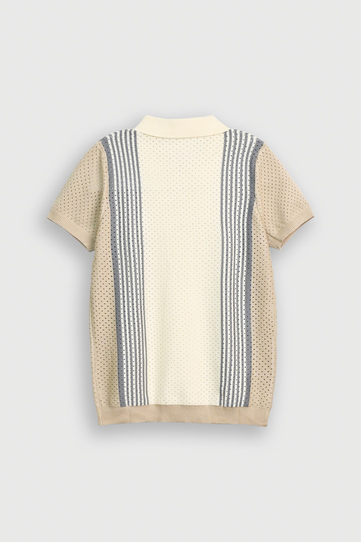 IMPORTED KNITTED GRAY POLO Reality
