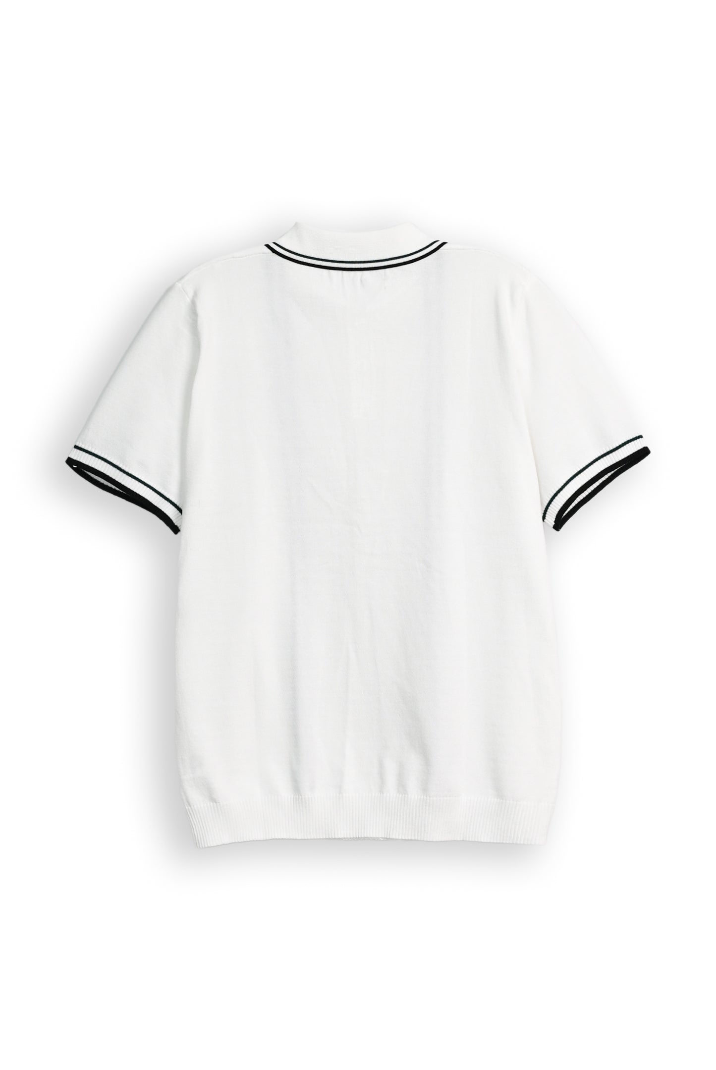 PREMIUM KNITTED WHITE POLO Reality