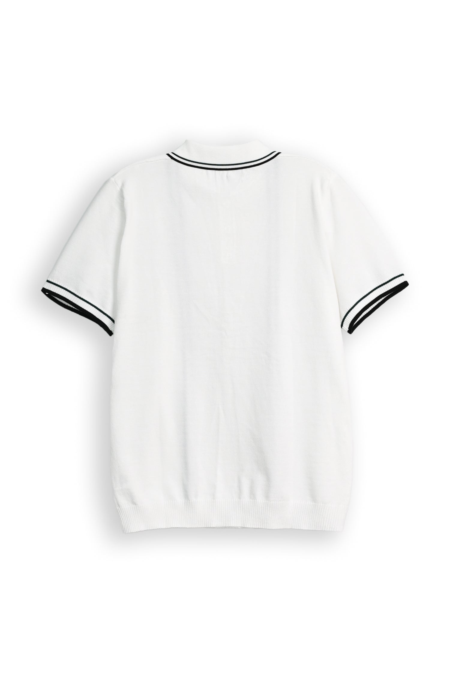 PREMIUM KNITTED WHITE POLO Reality