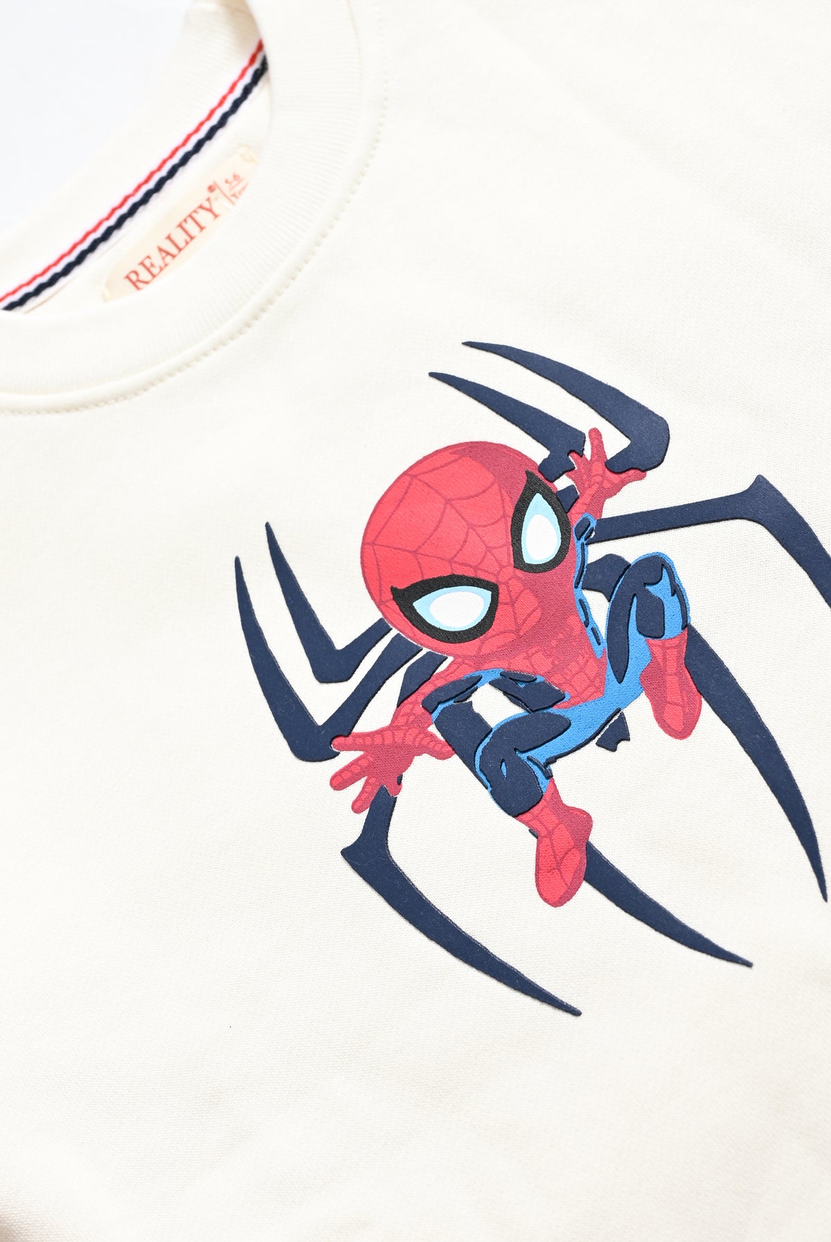SPIDER MAN GRAPHIC WHITE SWEATSHIRT