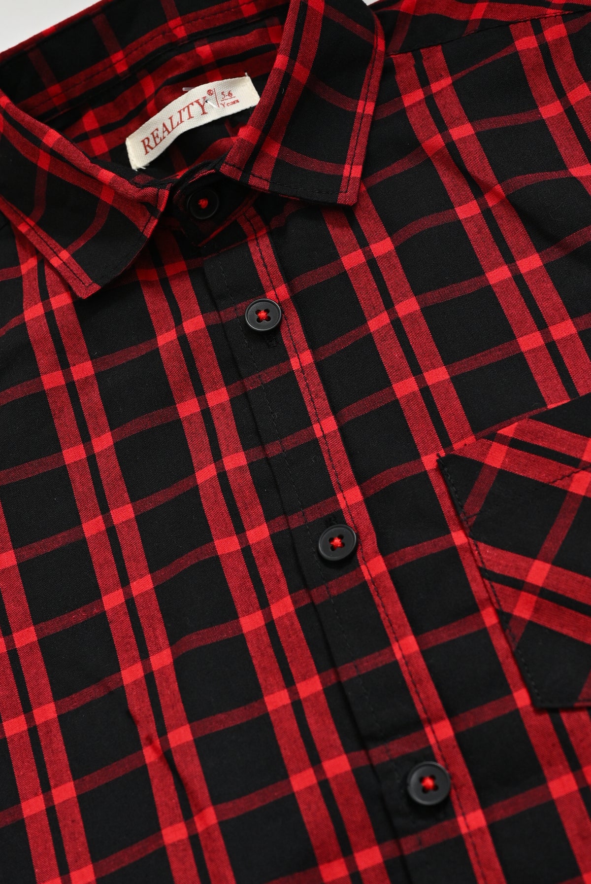 CHECKERD red SHIRT