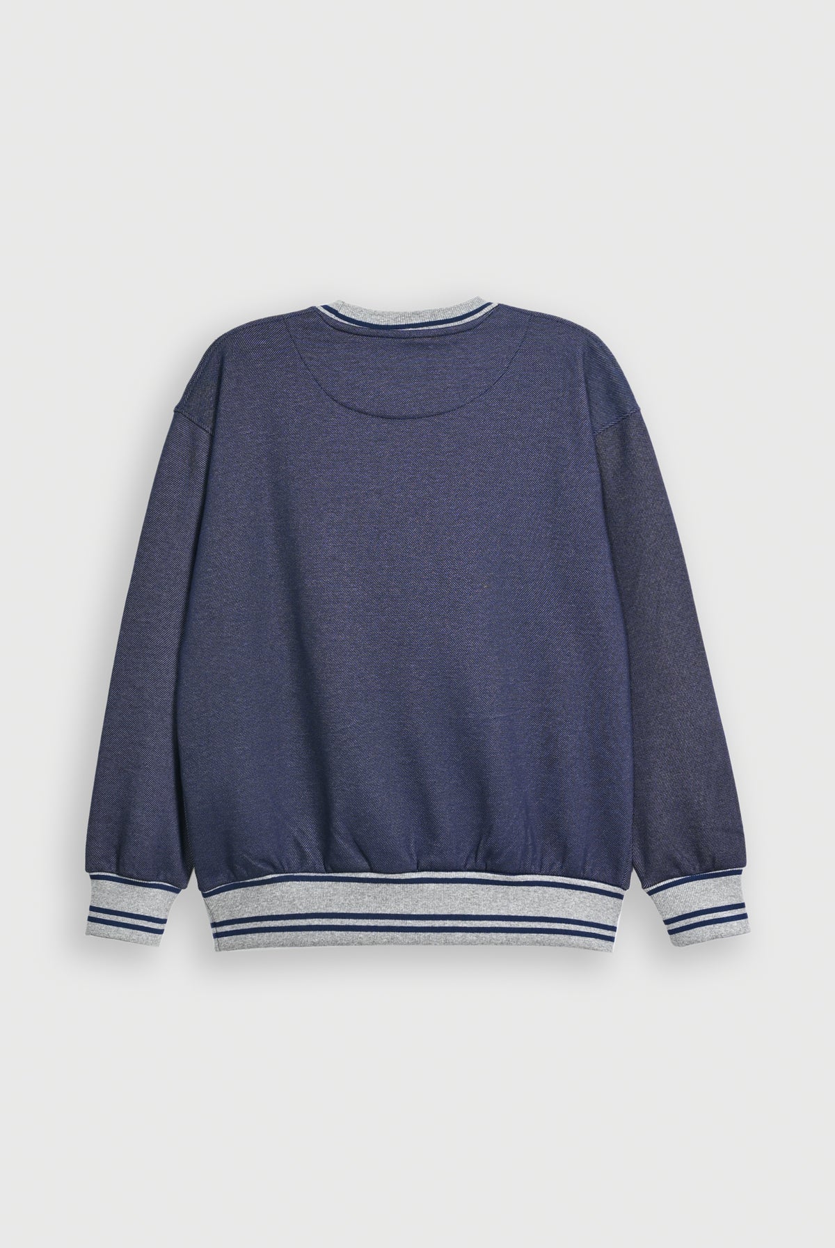 DENIM CREW navy SWEATSHIRT