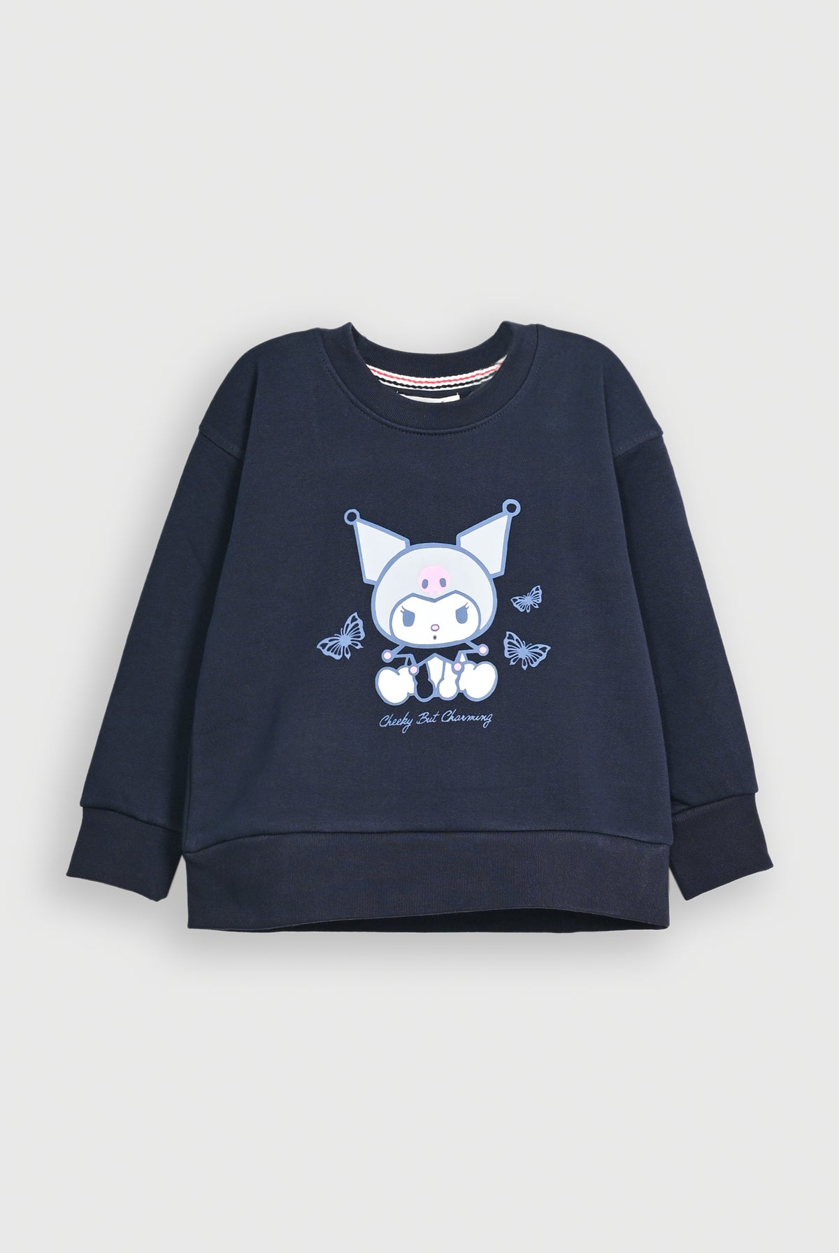 CHARMING GRAPHIC NAVY SWEATSHIRT