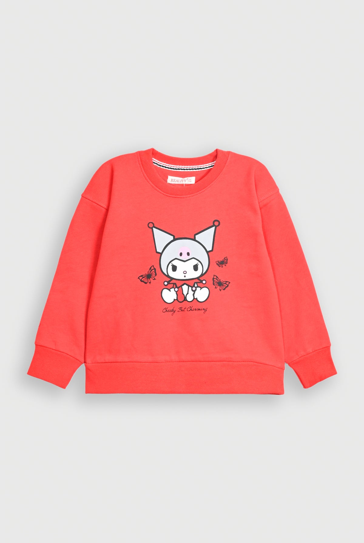 CHARMING GRAPHIC RED SWEATSHIRT REALITY