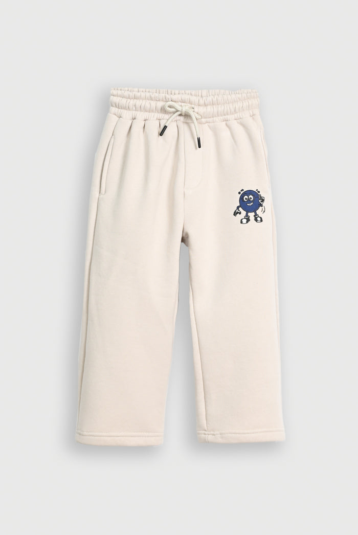 PANDA GRAPHIC BEIGE TROUSER