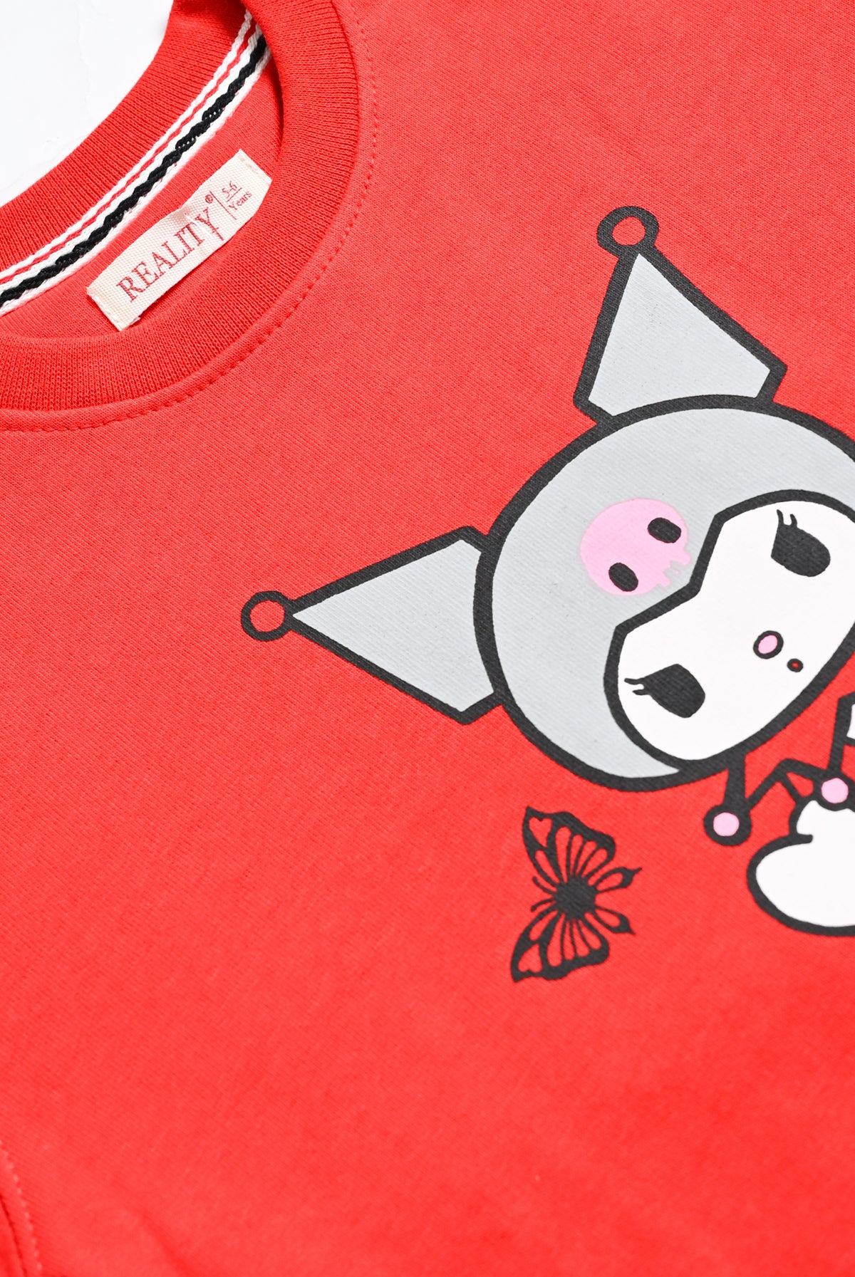 CHARMING GRAPHIC RED SWEATSHIRT REALITY
