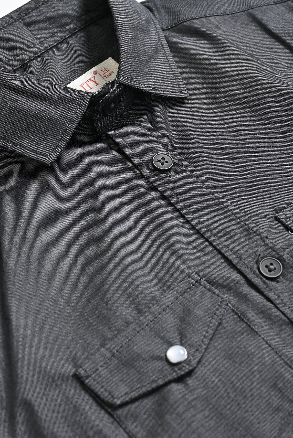 BUTTON DOWN GRAY SHIRT Reality