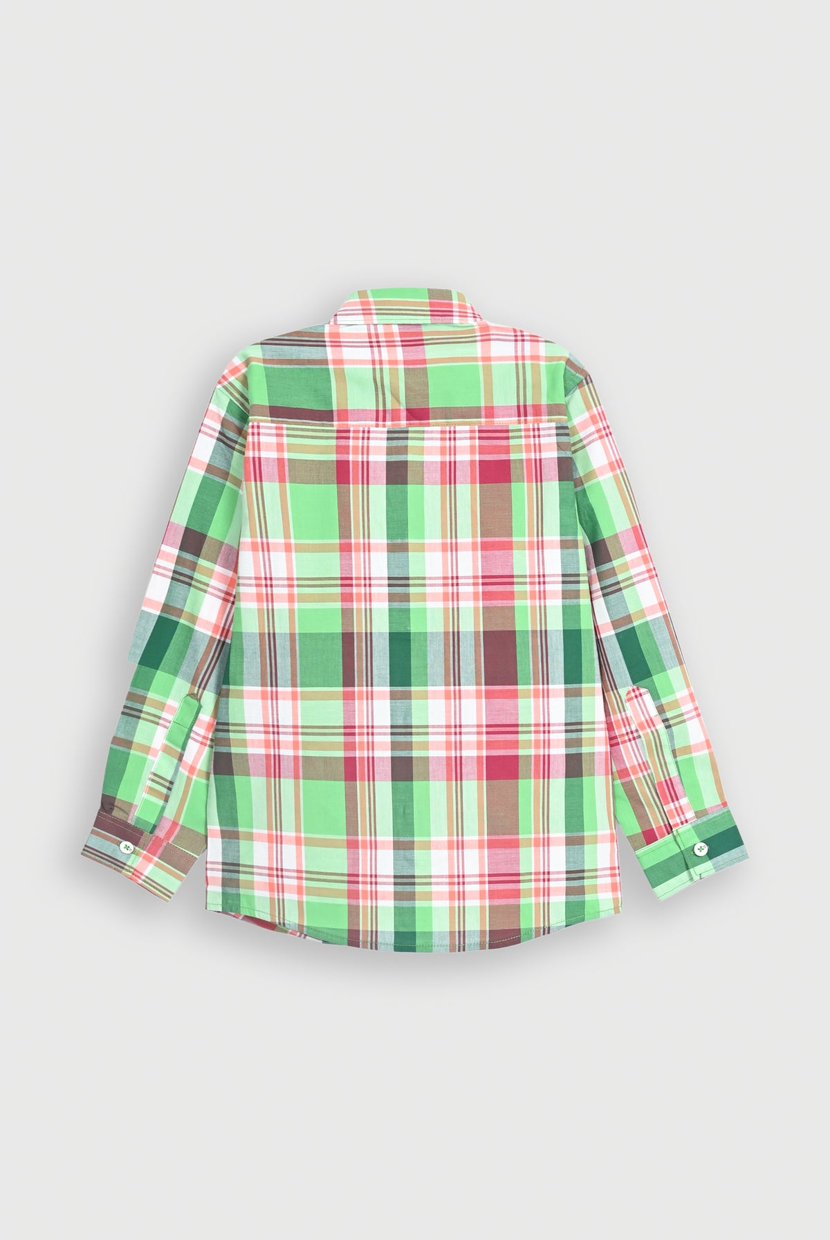CHECKED PEACH SHIRT Reality