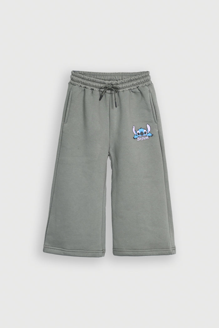 STITCH GRAPHIC FLEECE GREEN TROUSER