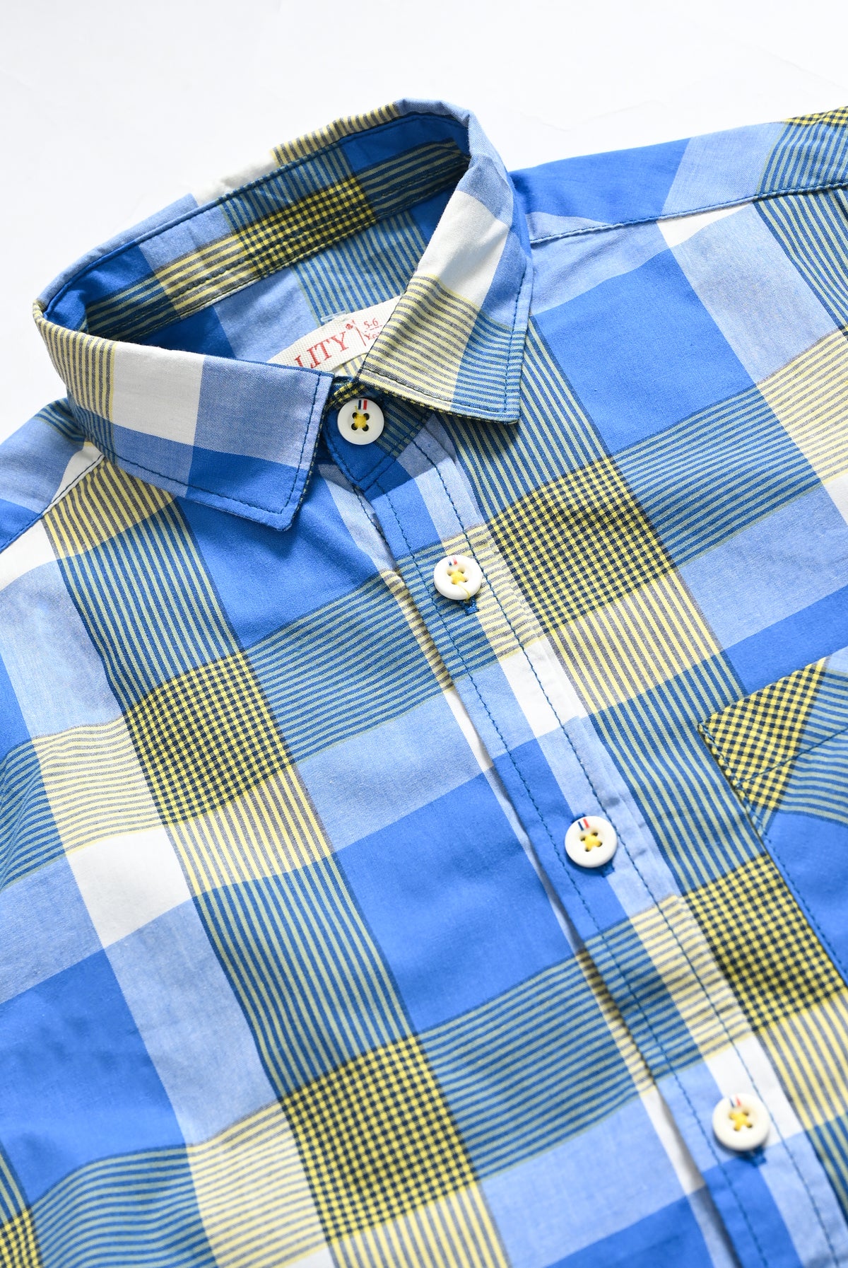 CHECKED LIGHT BLUE SHIRT