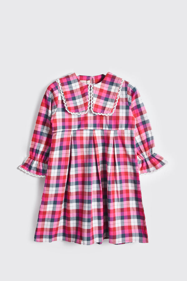 Pink Check Flannel Top