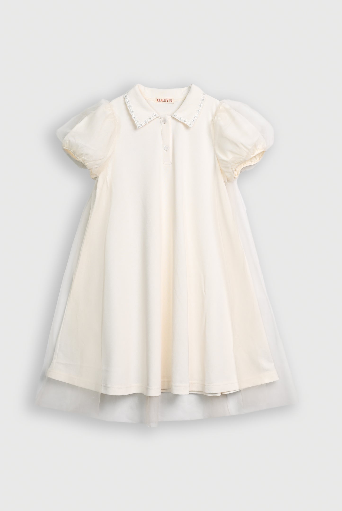 GIRLS CREAM FROCK Reality