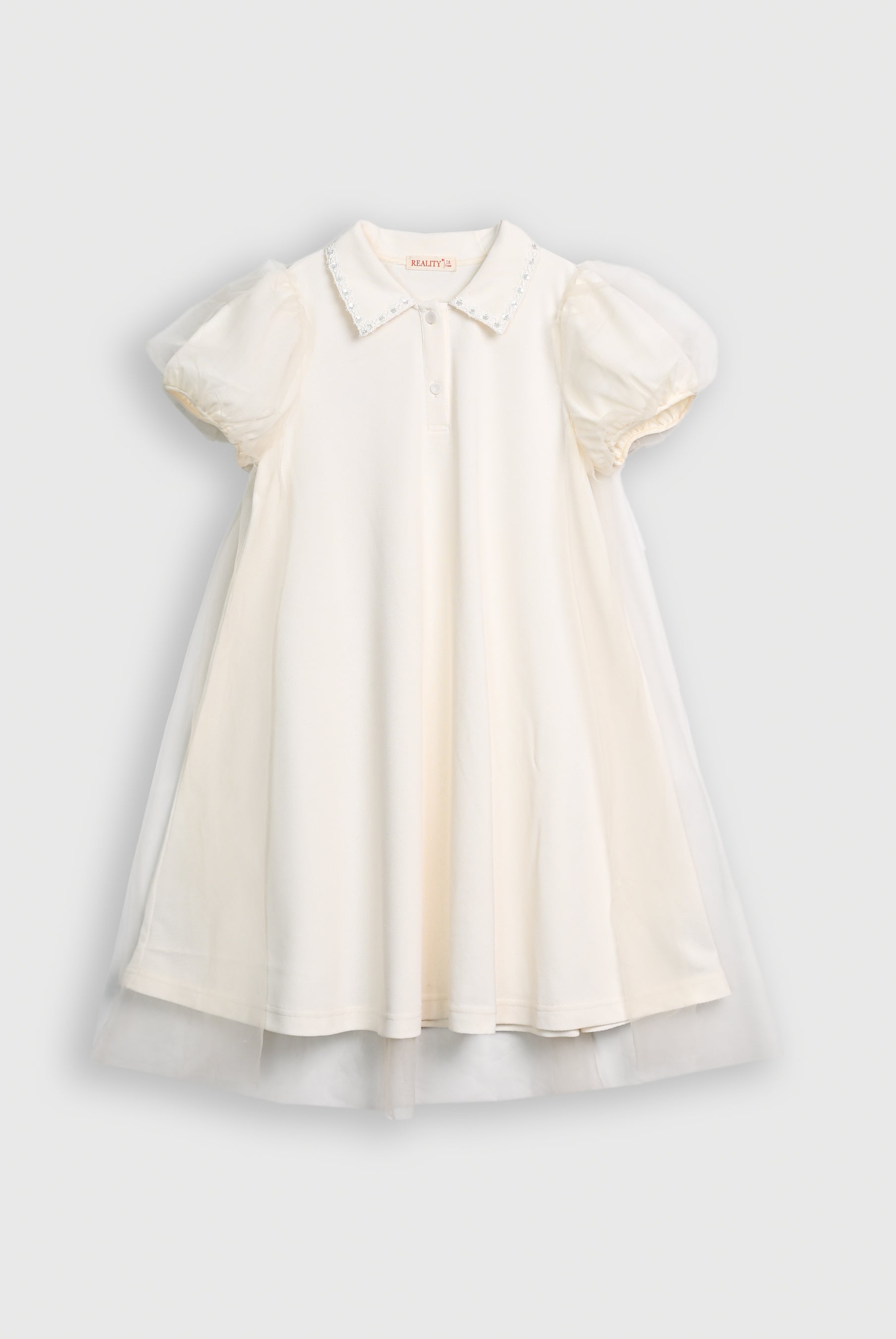 GIRLS CREAM FROCK Reality