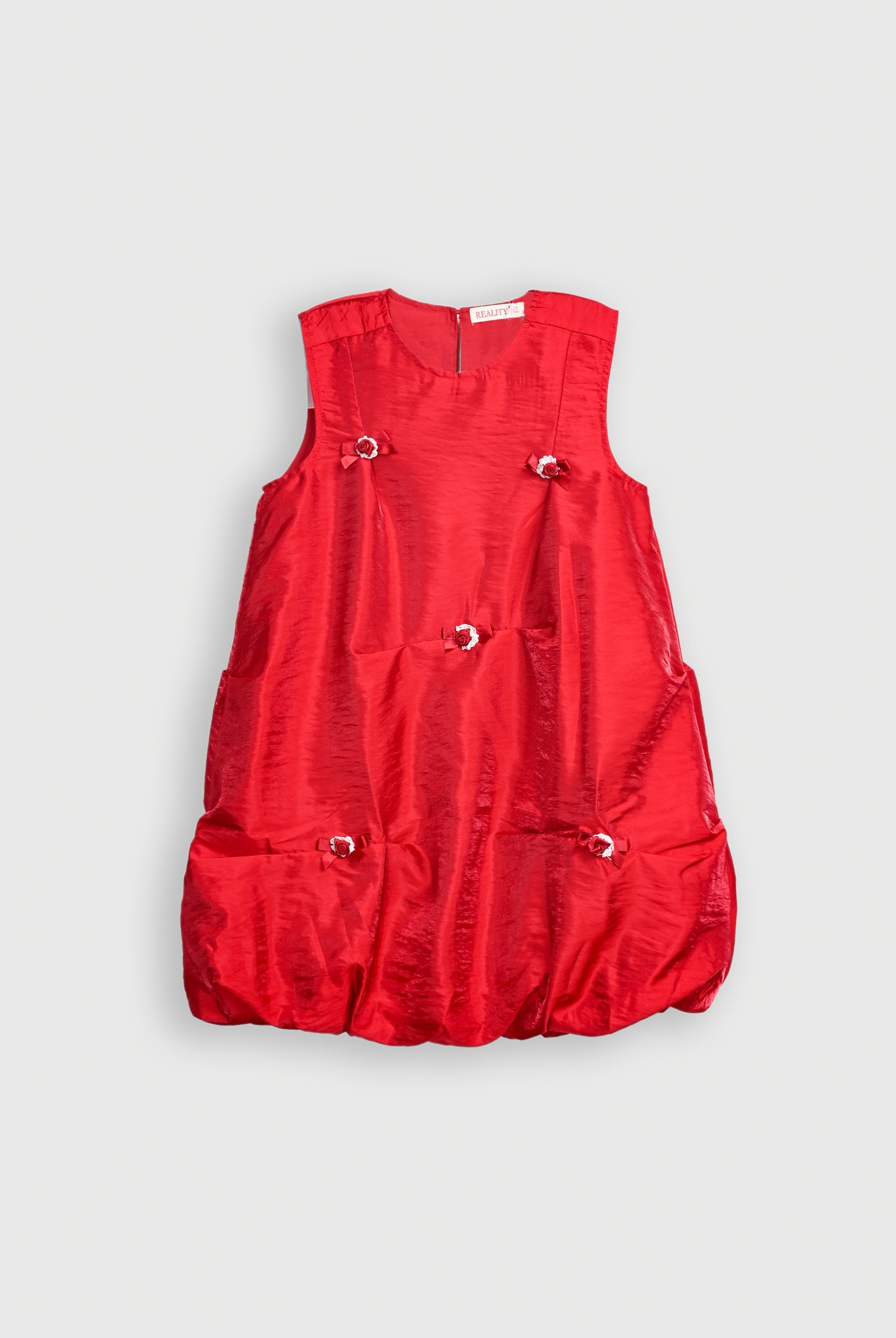 GIRLS MEHROON FROCK Reality