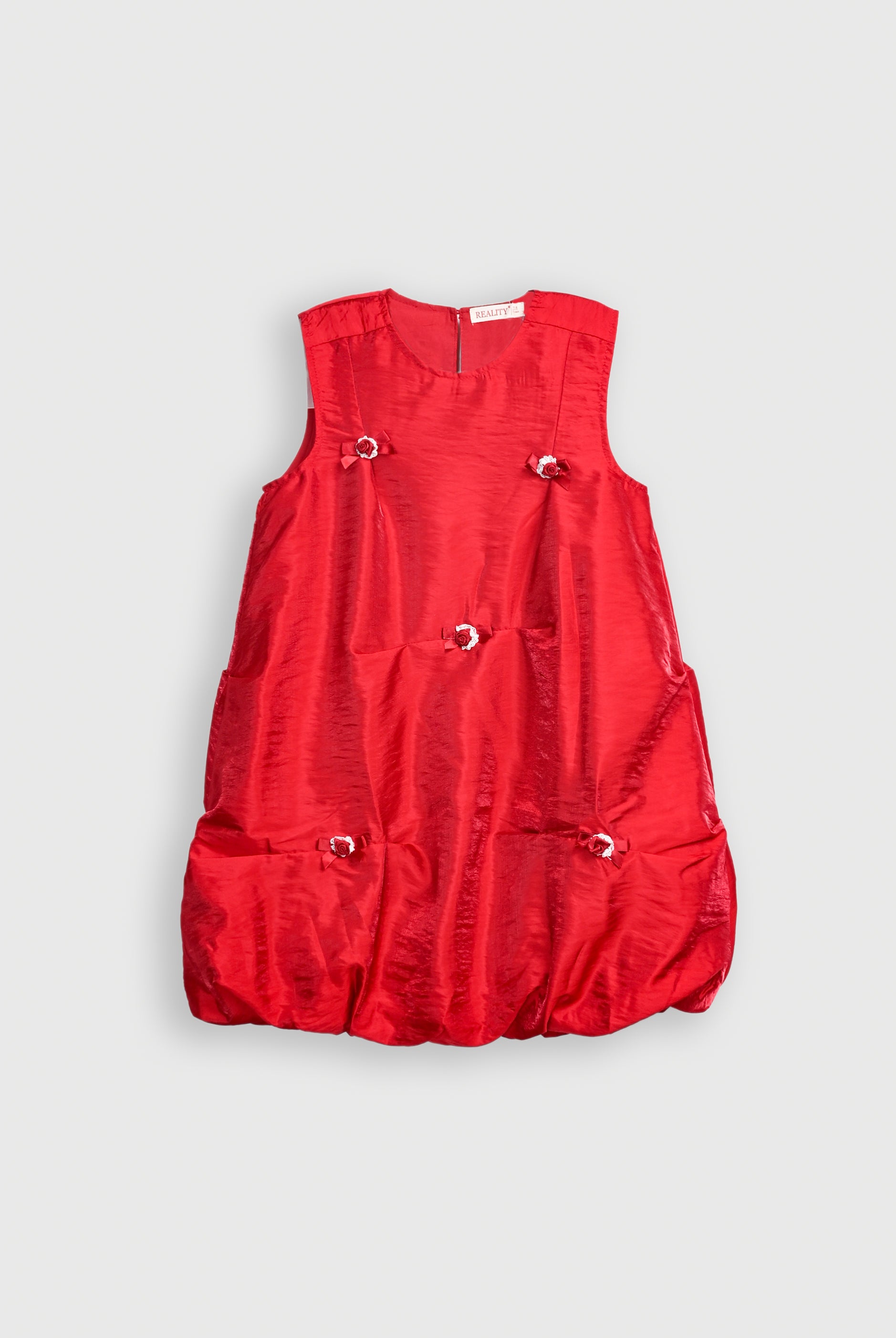 GIRLS MEHROON FROCK Reality