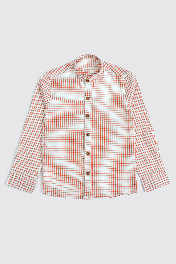 Classic White Checked Shirt Reality