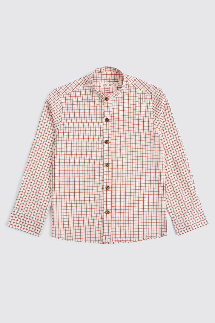Classic White Checked Shirt Reality