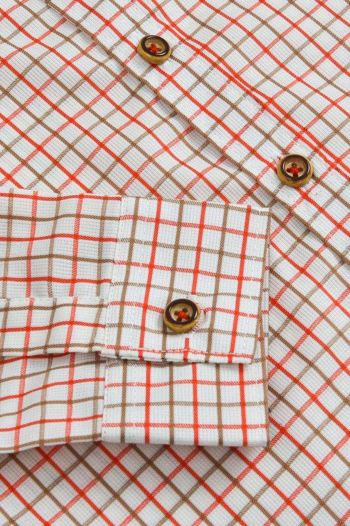 Classic White Checked Shirt Reality