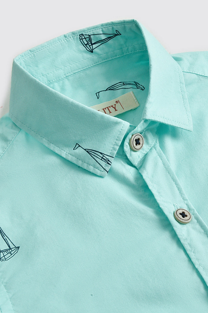 Mariner Mini Boat Casual Shirt Reality