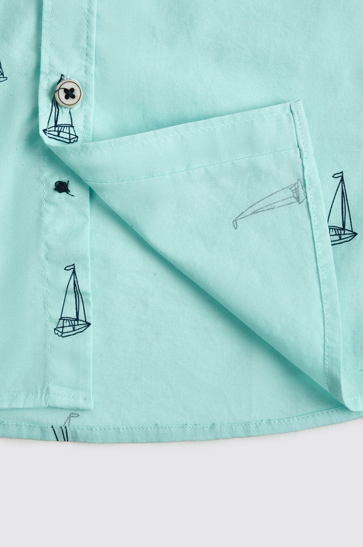 Mariner Mini Boat Casual Shirt Reality