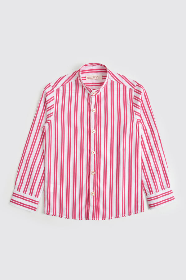 Pink Stripe Play Casual Shirt