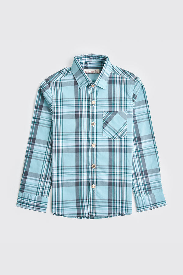 Light Green Boys' Cotton Twill Shirt