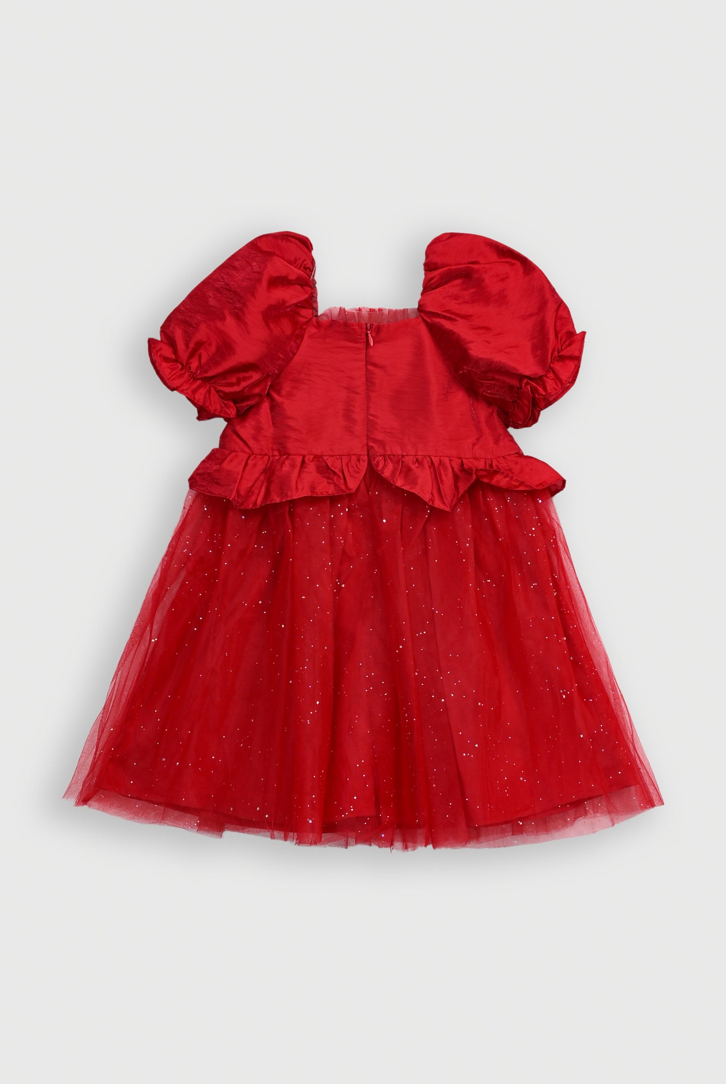 GIRLS MEHROON FROCK Reality