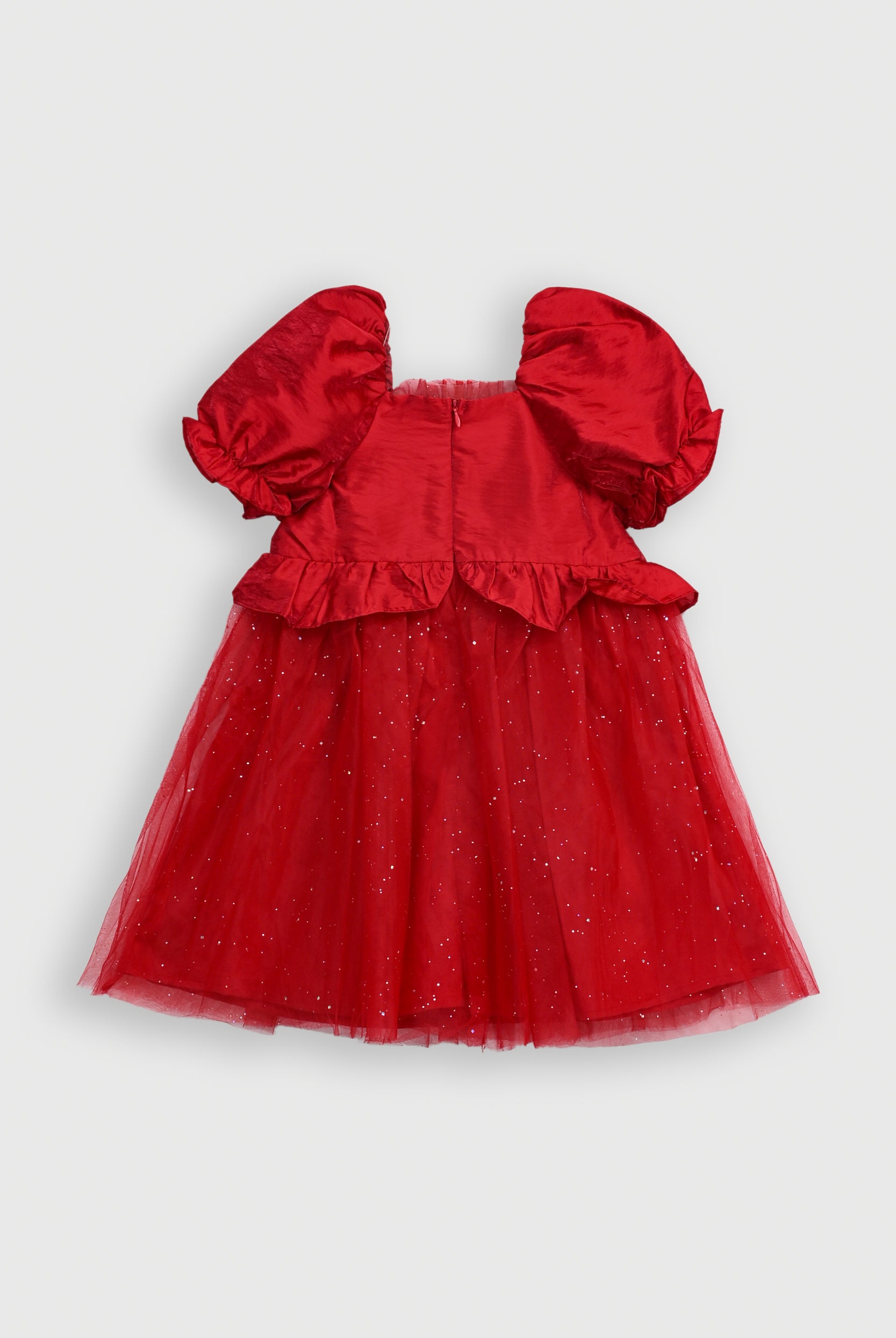 GIRLS MEHROON FROCK Reality